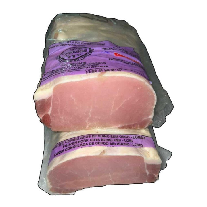 Lomo de cerdo sin hueso y sin piel según peso para enviar a Cuba