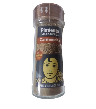 Pimienta negra molida Carmencita (52g)