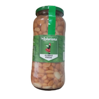 Alubias pintas en pomo de vidrio "La Asturiana" (570 g)
