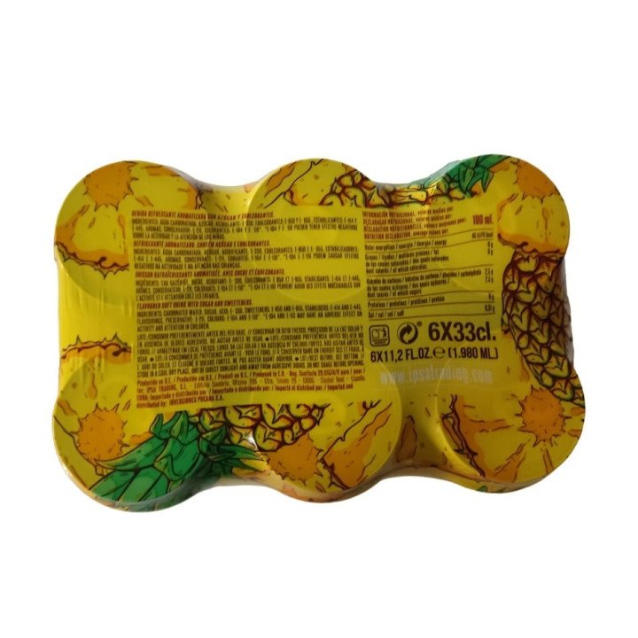 Refresco Piña "Max Booms Boom" (lata 33 cl  x 6 unidades)