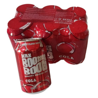 Refresco Cola "Max Booms Boom" (lata 33 cl  x 6 unidades)