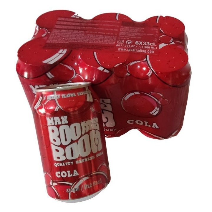Refresco Cola "Max Booms Boom" (lata 33 cl  x 6 unidades)