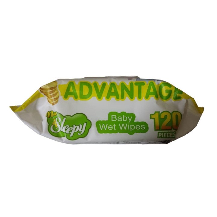 Toallitas Húmedas Advantage Sleepy Bolsa 120 Unidades para Enviar a Cuba