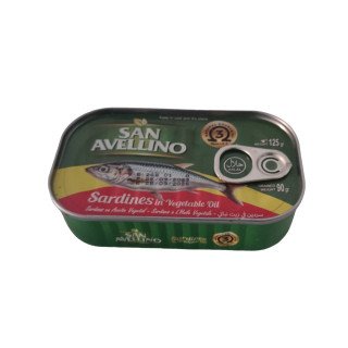 sardinas en aceite vegetal 125 g conserva para enviar a Cuba