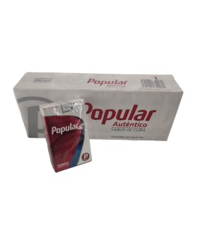 Cigarros "Popular" SC Rojos con filtro (10 cajas)