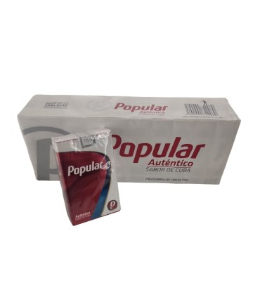 Cigarros "Popular" SC Rojos con filtro (10 cajas)