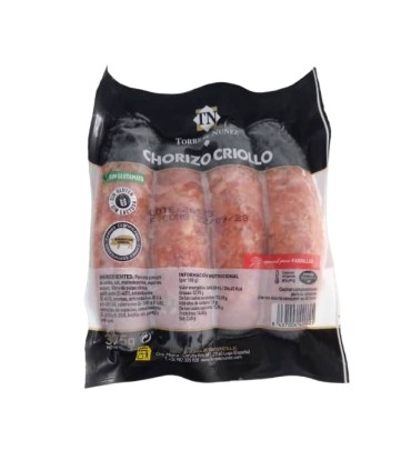 Chorizo criollo Congelado "Torre de Núñez" (375 g)