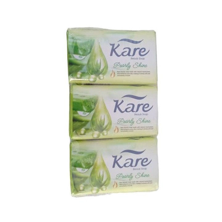 Jabón de Tocador Pearly Shine Aloe Vera "Kare" (6 x 75 g)