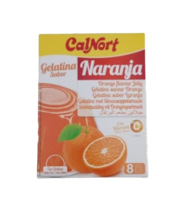Gelatina sabor Naranja "Calnort" (Estuche de 2 sobres x 85 g)