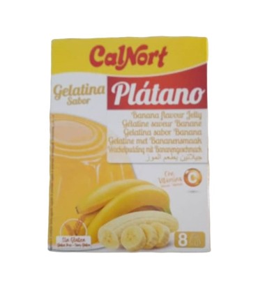 Gelatina Sabor Plátano Calnort – Estuche 2 Sobres de 85 g
