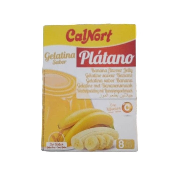 Gelatina Sabor Plátano Calnort – Estuche 2 Sobres de 85 g