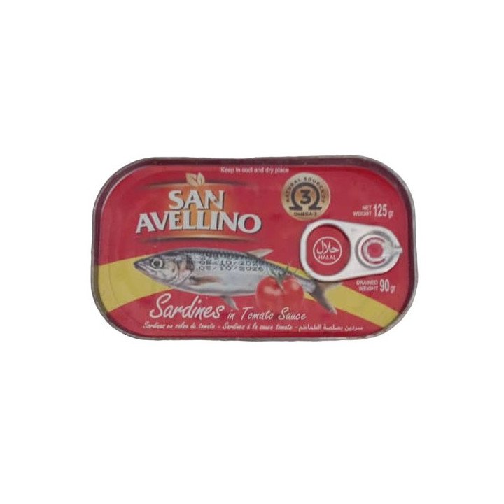 sardinas en salsa de tomate 125 g conserva para enviar a Cuba