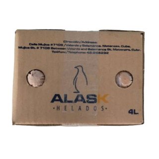 helado de chocolate Alask 4 litros postre frío enviar a Cuba