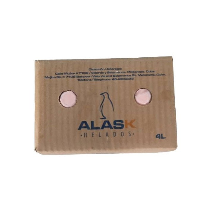 helado de fresa Alask 4 litros postre frío para enviar a Cuba