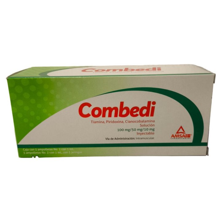 COMBEDI (Vitamina B1, B6, B12) – Energía y Apoyo Neurológico en Cada Ampolla