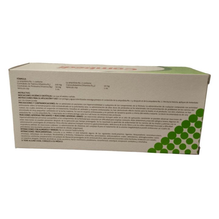 COMBEDI (Vitamina B1, B6, B12) – Energía y Apoyo Neurológico en Cada Ampolla