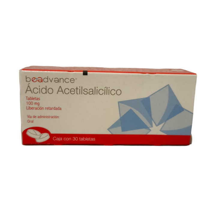 ACIDO ACETILSALICIDICO (Aspirina) 30 TAB 100MG