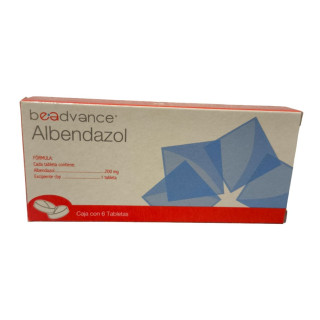 ALBENDAZOL 6 TABS 200 MG