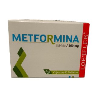 METFORMINA 40 TAB 500 MG