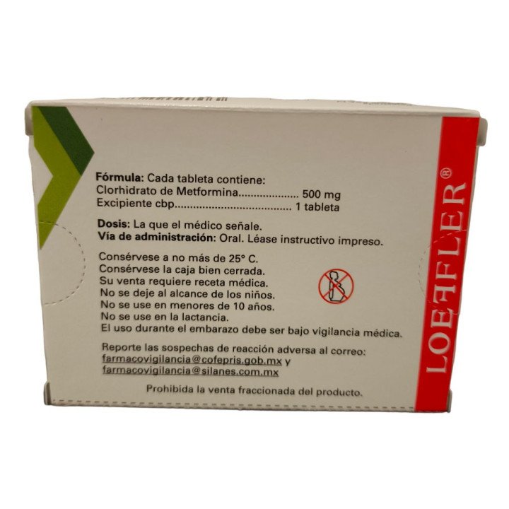 METFORMINA 40 TAB 500 MG