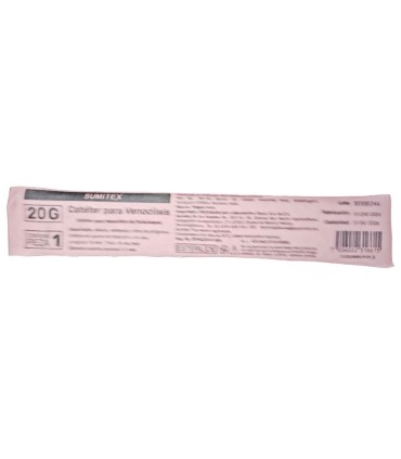 CATETER/VENOCLISIS ROSA 1 PZA 20G/33 MM
