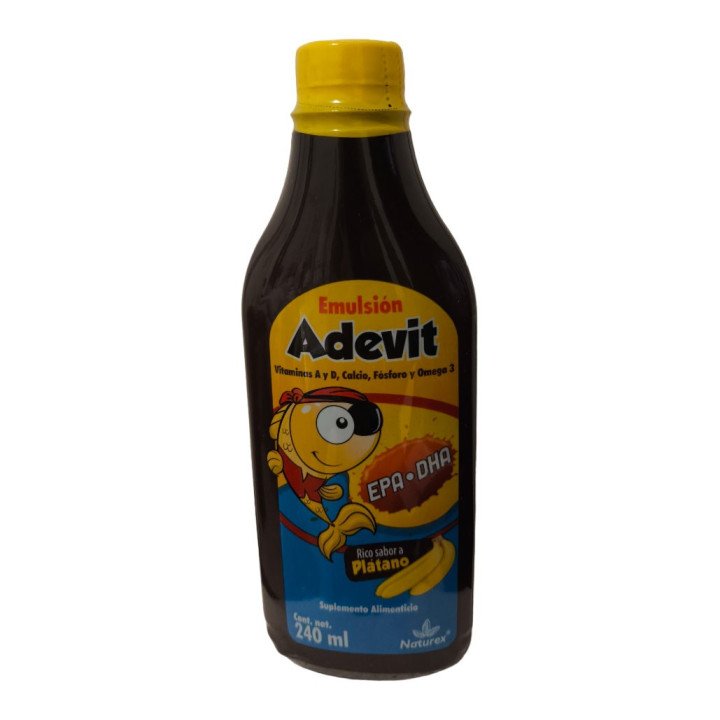 ADEVIT “Ballena Azul” Emulsión 240 ml – Refuerzo Nutricional para la Salud de tu Familia en Cuba