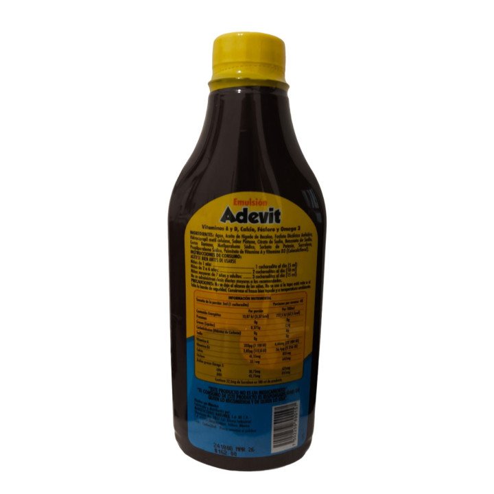 ADEVIT “Ballena Azul” Emulsión 240 ml – Refuerzo Nutricional para la Salud de tu Familia en Cuba