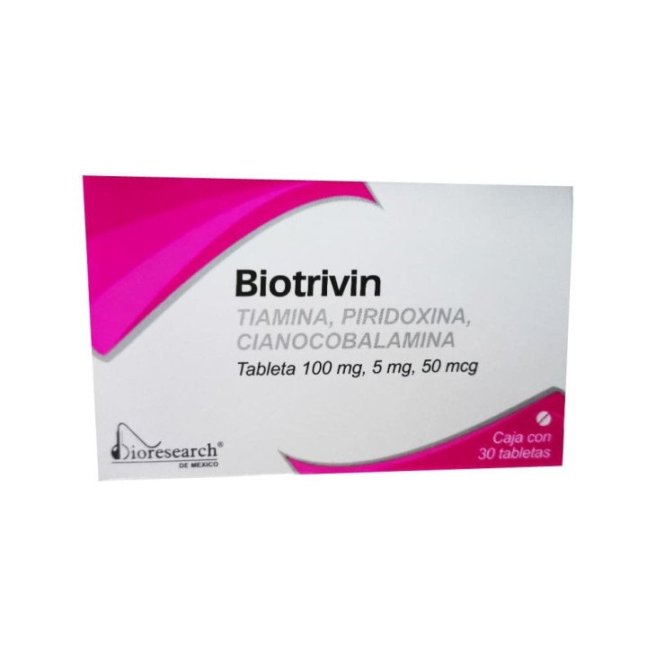 BIOTRIVIN COMPLEJO B (30 TABLETAS)