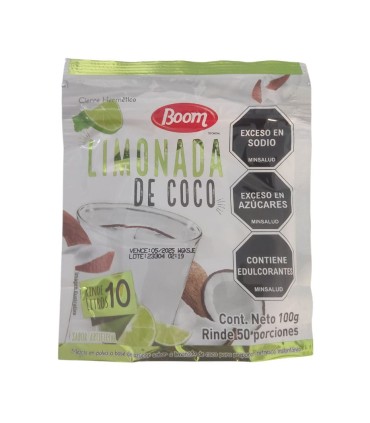 Limonada de Coco “Boom” 100 g – Frescura Tropical que Alegra el Día en Cuba