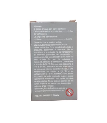 CEFTRIAXONA ROCEPHIN (1 g)