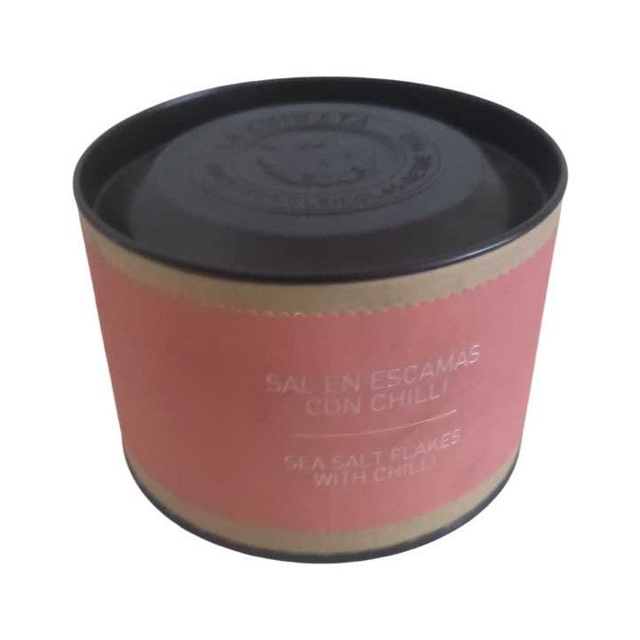 Sal Marina en Escamas con Chilli “La Chinata” 165 g – Toque Picante y Gourmet para Platos Cubanos con Personalidad