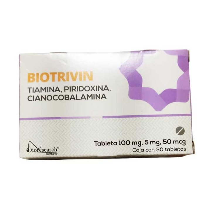 BIOTRIVIN COMPLEJO B (30 TABLETAS)