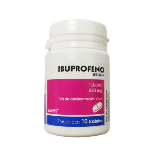 Ibuprofeno 800 mg – 10 Tabletas