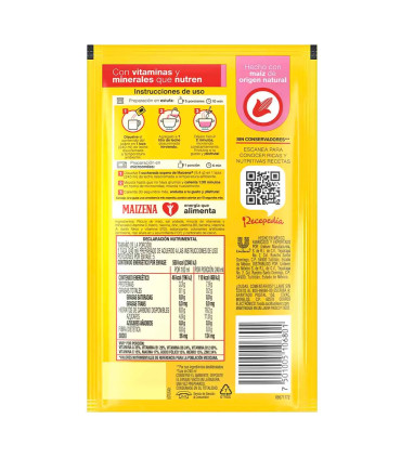 Maizena Sabor Fresa (47 g) - información nutricional