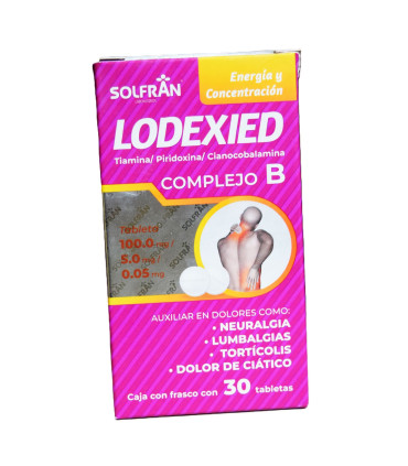 LODEXIED Complejo B "SOLFRAN" (30 tabletas) 💊⚡