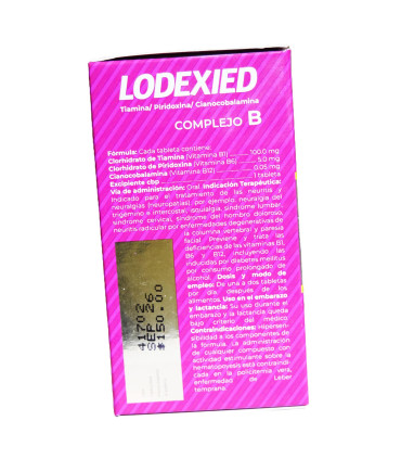 LODEXIED Complejo B "SOLFRAN" (30 tabletas) 💊⚡ - reverso