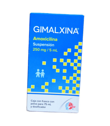 Amoxicilina Suspensión 250mg/5ml "GIMALXINA" (75 ml) 💊👨‍⚕️