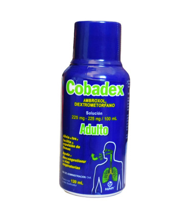 AMBROXOL, DEXTROMETORFANO 225mg-225mg/100mg "Cobadex" (120 ml) 🤧💨