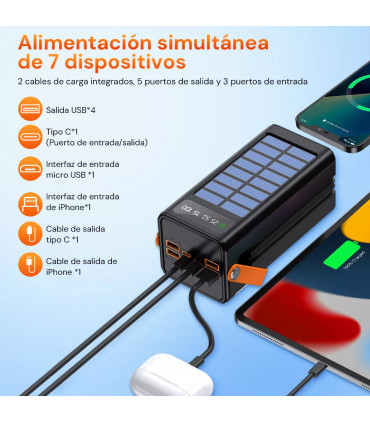 Power Bank 50000mAh Carga Rápida 46W