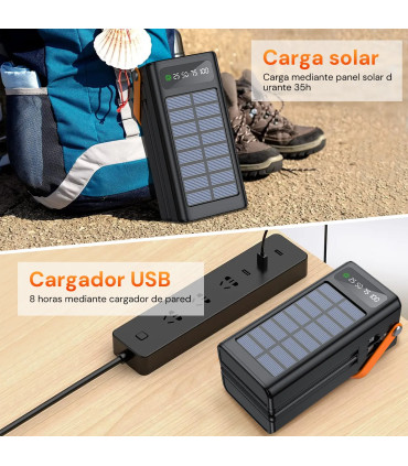 Power Bank 50000mAh Carga Rápida 46W