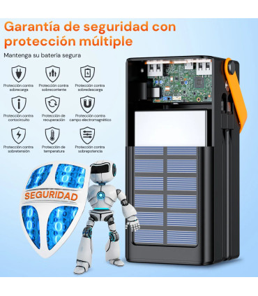 Power Bank 50000mAh Carga Rápida 46W