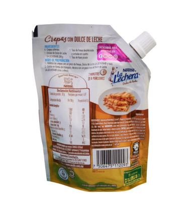 Leche condensada cocinada "Nestle" (209 g) - reverso