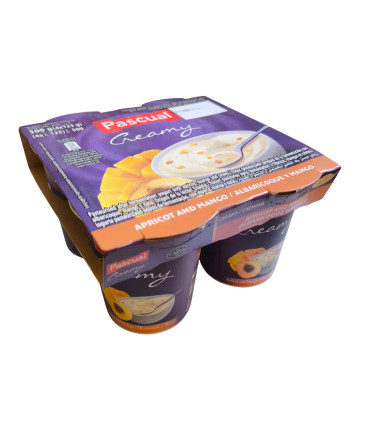 Yogur pasteurizado Cremoso albaricoque/mango "Pascual" (125 g)