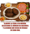 Ración de Carne de res asada con Moros y Cristianos