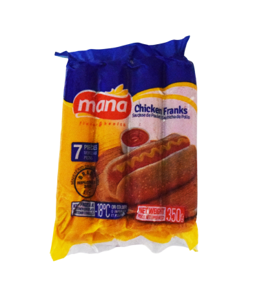 Salchicha congelada de pollo "mana" (350 g)