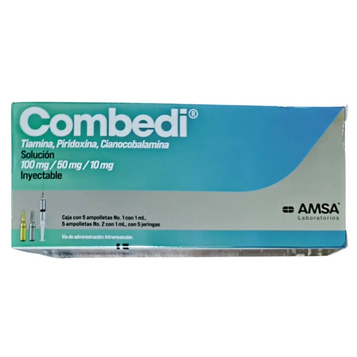 COMBEDI (Vitamina B1, B6, B12)  Energa y Apoyo Neurolgico en Cada Ampolla