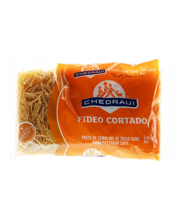 Fideo Cortado de Semolina de Trigo Duro "Chedraui" (180 g) 🍜✨
