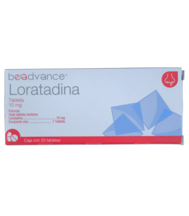 Loratadina 10 mg (20 Tabletas)
