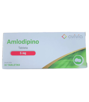 Amlodipino "avivia" 5 mg (30 tabletas)