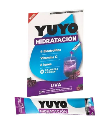 Electrolitos con Vitaminas "YUYO" sabor Uva